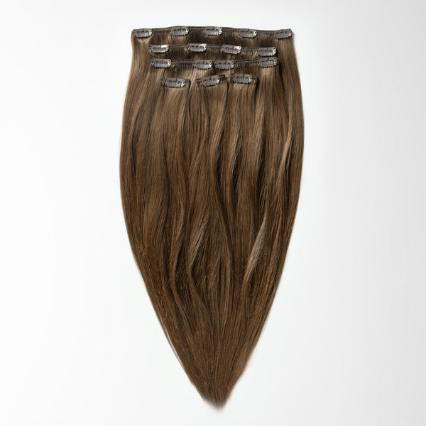 Clip in - Dark Ash Brown 2C