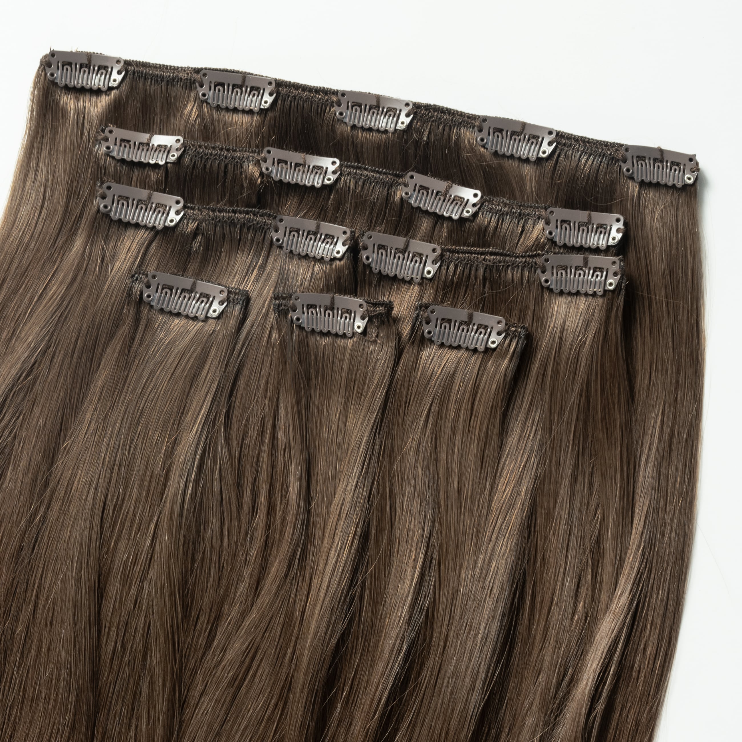 Clip in - Dark Ash Brown 2C